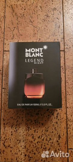 Французские духи mont blanc legend night новые