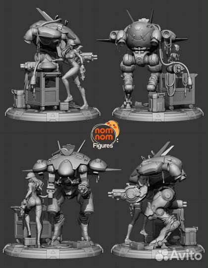 Фигурки Dva дива Overwatch 1/8