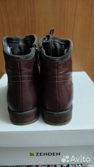 Zenden кожаные ботинки демисезонные