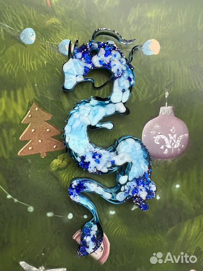 Елочные игрушки из эпоксидной смолы