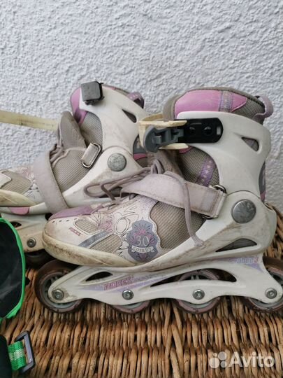 Роликовые коньки детские с защитой разд р. 36-38