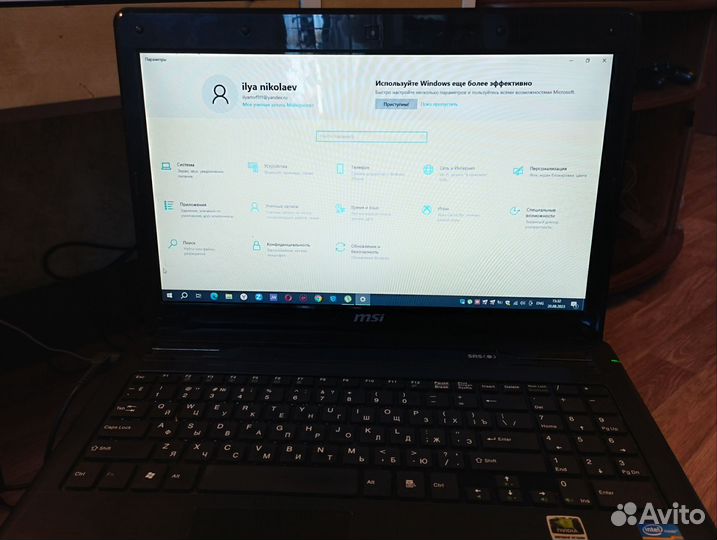 Ноутбук msi cx 640