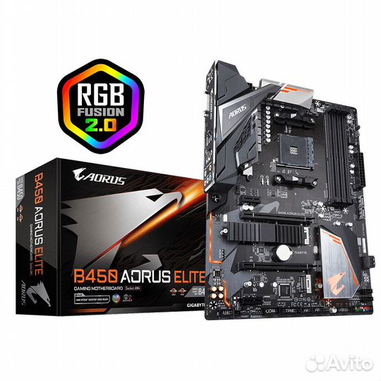 Материнская плата Gigabyte am4 b450 aorus elite