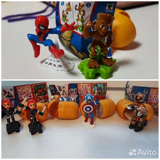 Киндер сюрприз герои Marvel