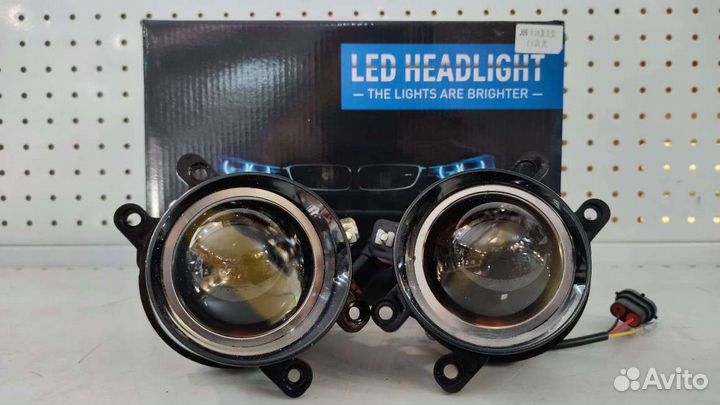 Противотуманки на toyota be led (белый+жёлтый)