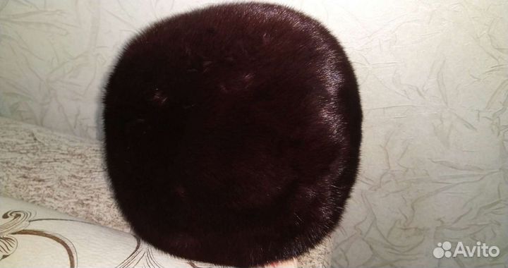 Шапка норковая б/у