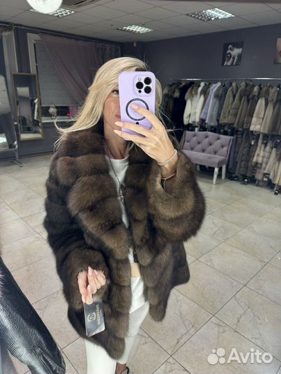 Шуба из соболя новая 75 см баргузинский
