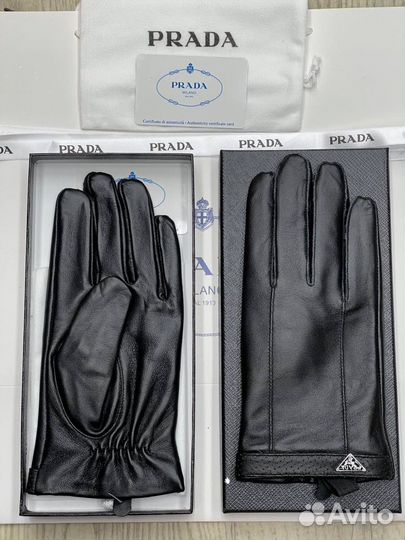 Перчатки мужские Prada