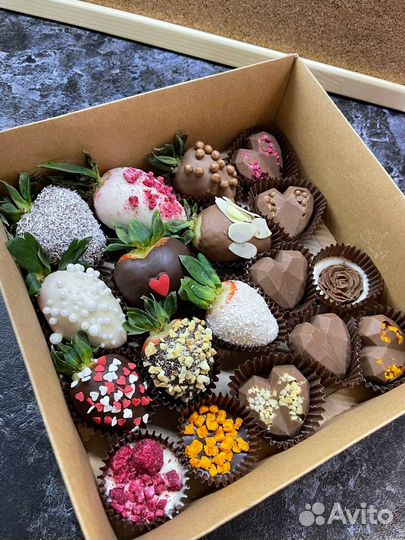 Клубника в шоколаде бокс