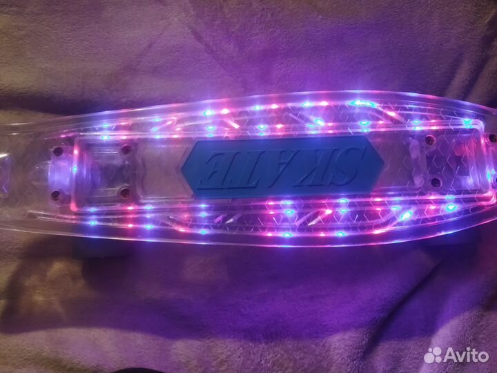 Скейт Пениборд светящийся