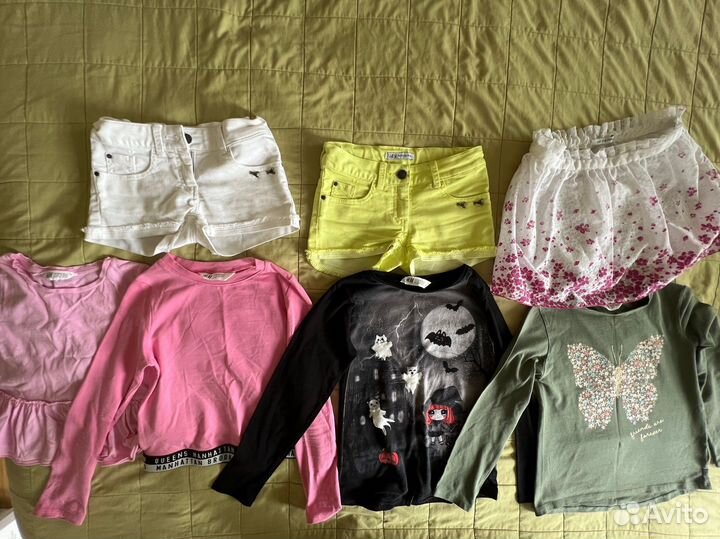 Одежда пакетом на девочке 6-8 лет