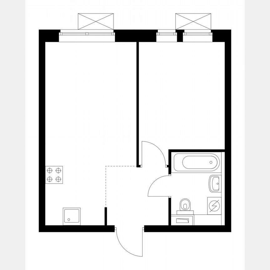 1-к. квартира, 36,2 м², 31/33 эт.