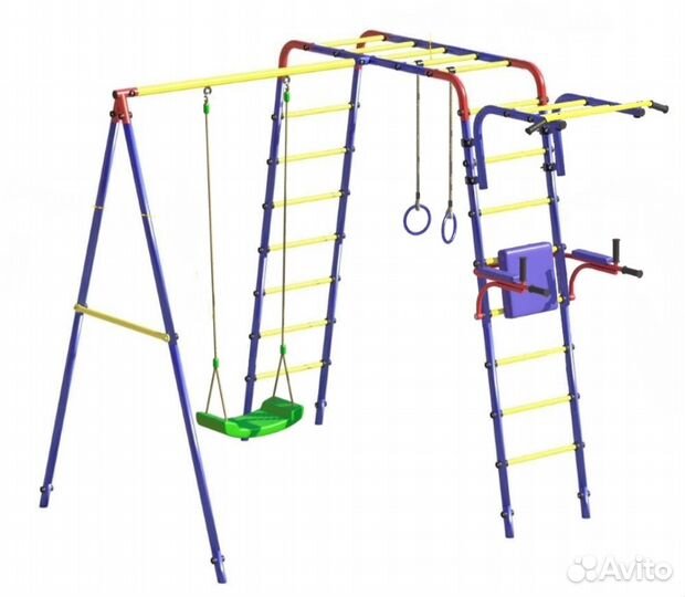 Детский уличный комплекс с качелей