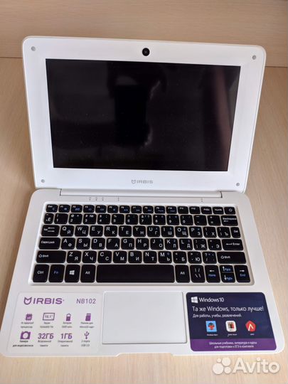 Компактный ноутбук irbis NB102
