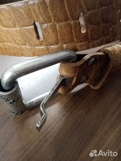 Мужской кожаный ремень ручной работы