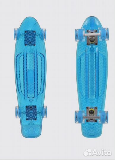 Скейтборд со светящимися колесами tech team