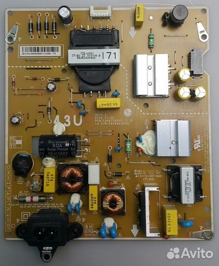 Телевизор LG 43UJ630V в разборе