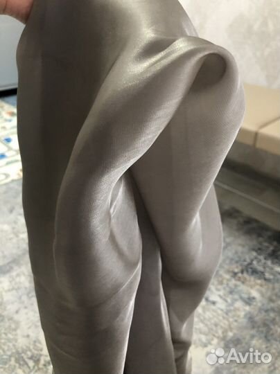 Шарф на завязках мраморная органза