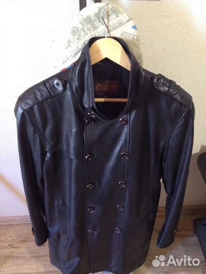 Мужской кожаный френч Long Lion