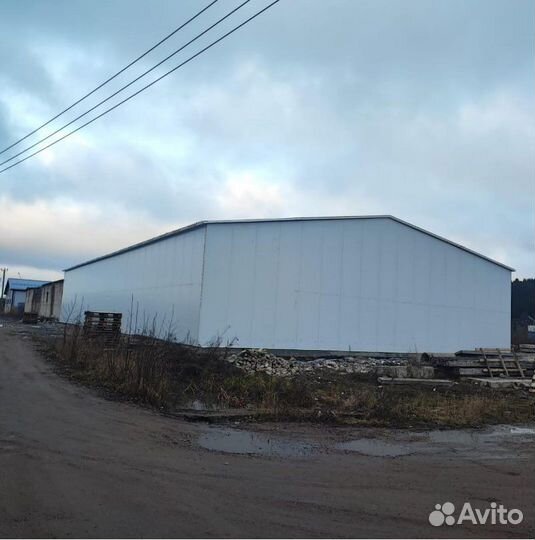 Быстровозводимые ангары склады из сэндвич панелей