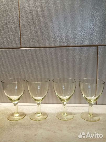 Рюмки бокалы СССР цветное стекло