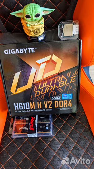 Новая Игровая связка i5 12400f h610m 16gb 3200mhz