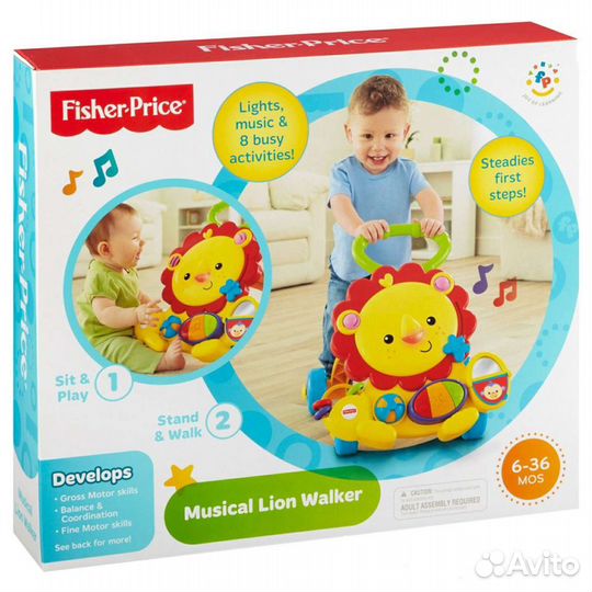 Каталка ходунки Fisher Price Львенок в аренду