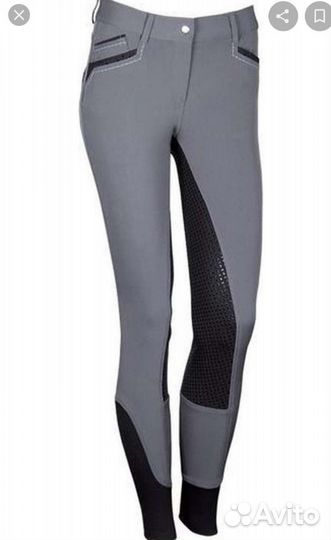 Бриджи для верховой езды с силиконовой леей