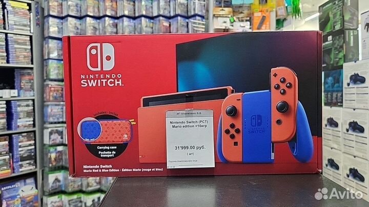 Nintendo Switch (рст) Mario Edition + 10игр