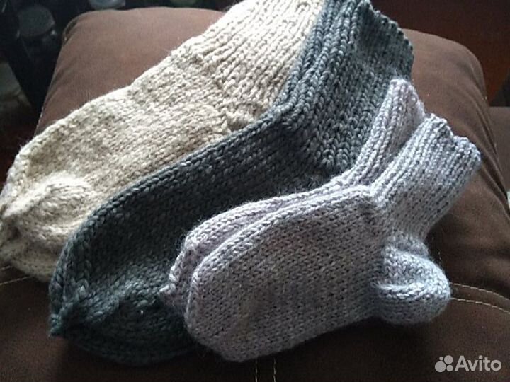 Носки деревенские самовязка