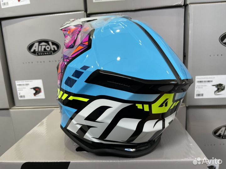 Кроссовый шлем Airoh wraap diamond gloss