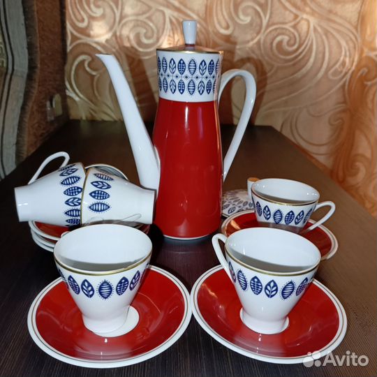 Кофейный фарфоровый сервиз ГДР