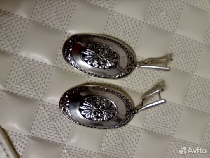 Серьги серебро