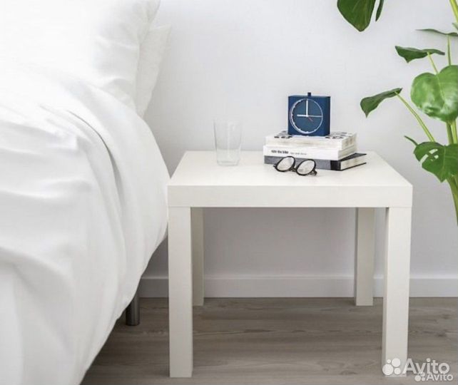 Стол лакк икеа 55х55 - белый