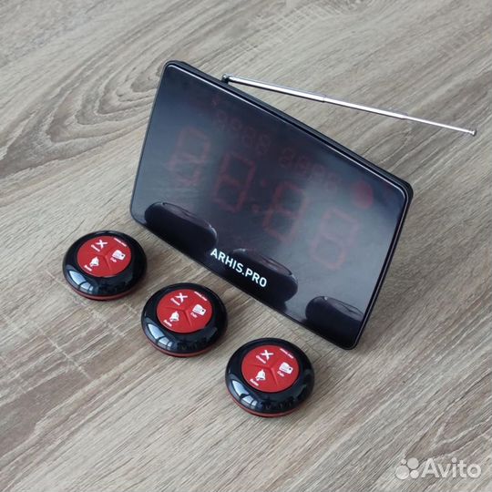 Премиальная кнопка вызова официанта с табло