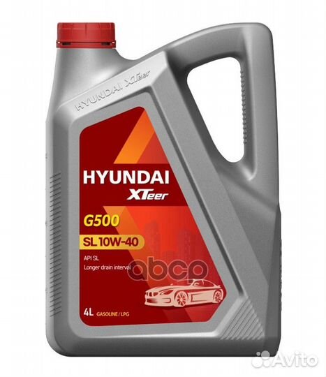 Hyundai xteer (G500) gasoline 10W40 SL Масло мо