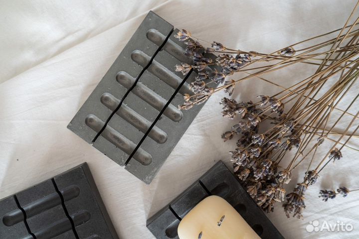 Мыльница из бетона ручная работа