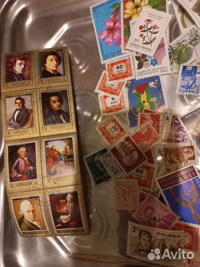 Почтовые марки с разных стран
