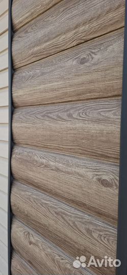 Сайдинг металлический брус