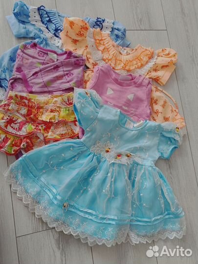 Большой пакет вещей на девочку 3-7 месяцев