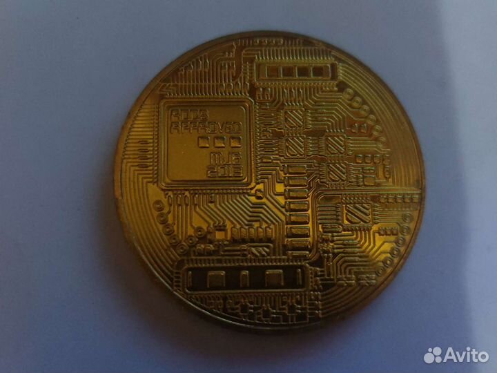 Монета Биткойн Сувенирная