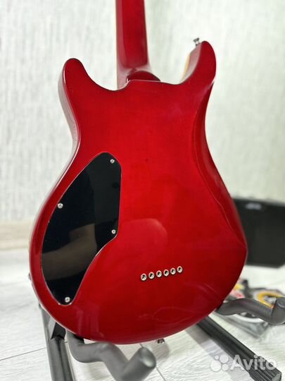 Электрогитара Вклейка Птичий Глаз Махагон