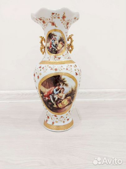 Ваза для цветы cobalt чехия Мадонна