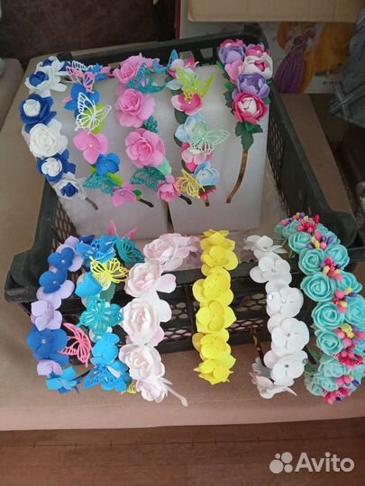 Ободки с цветами