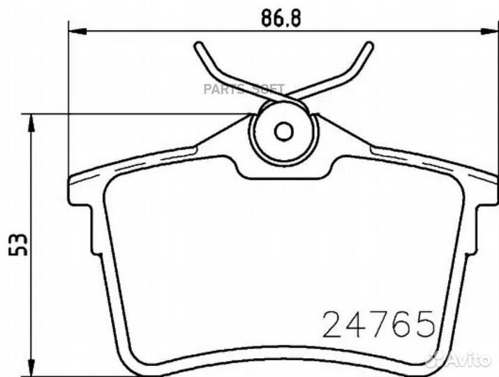 Mintex MDB2978 Колодки тормозные дисковые задн. be