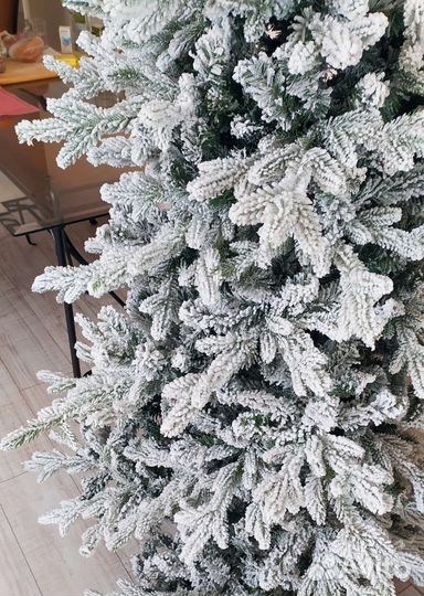 Ель заснеженная новогодняя искусственная литая