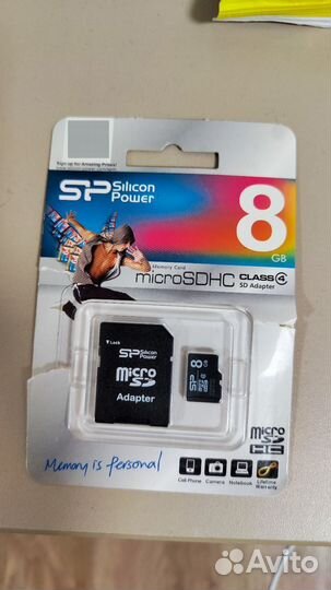 Карта памяти MicroSD hc silcon power 8 gb