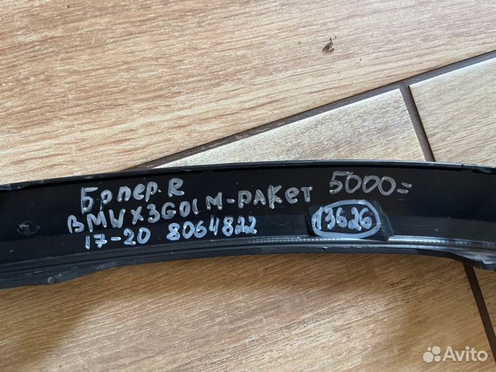 Накладка крыла передняя правая Bmw X3 G01 M Paket