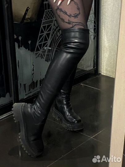 Ботфорты высокие 38