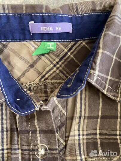 Рубашки рост 86-92